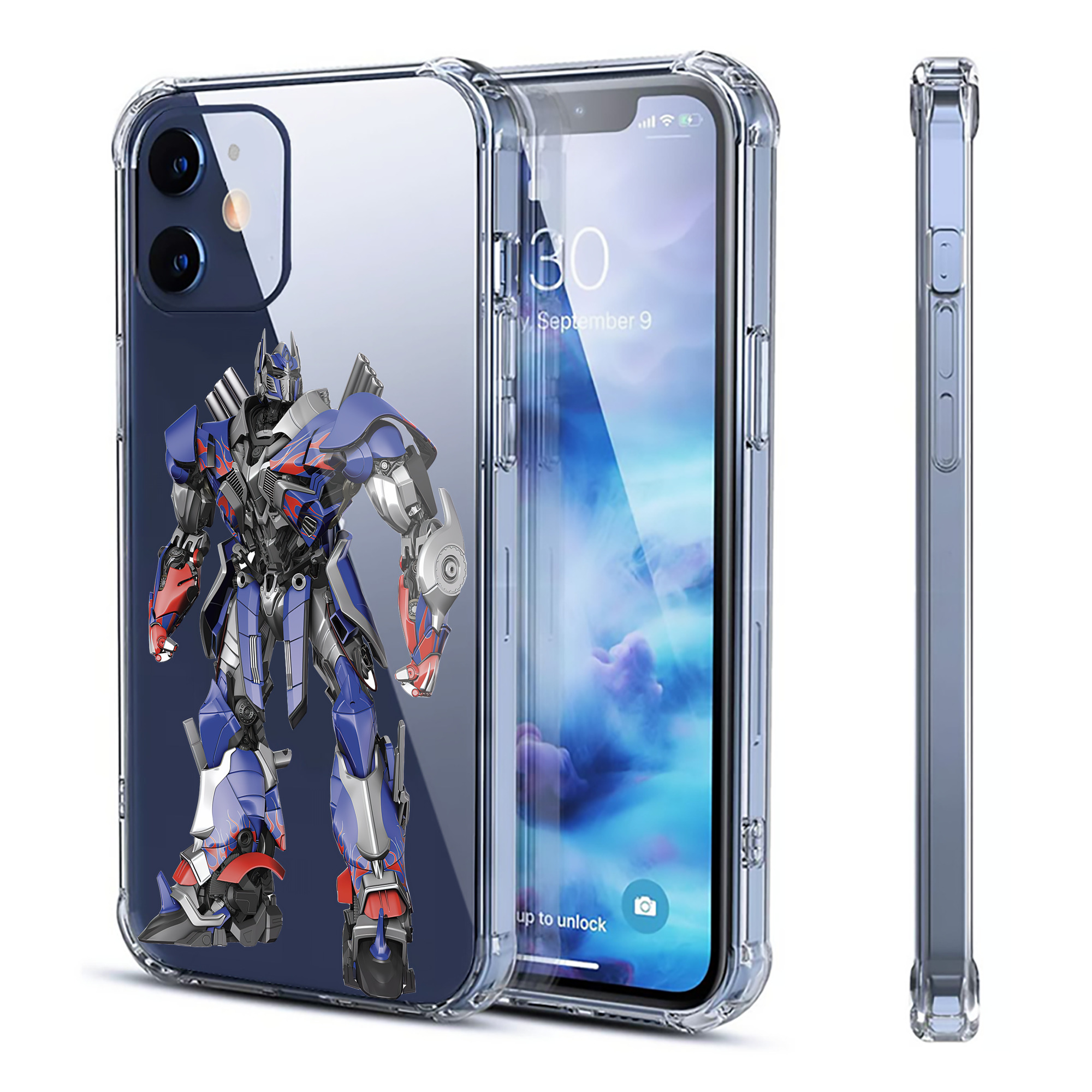 （画像用） Transformers トランスフォーマー 【iPhone 12シリーズ対応】透明スマホケース（クリアソフトケース）